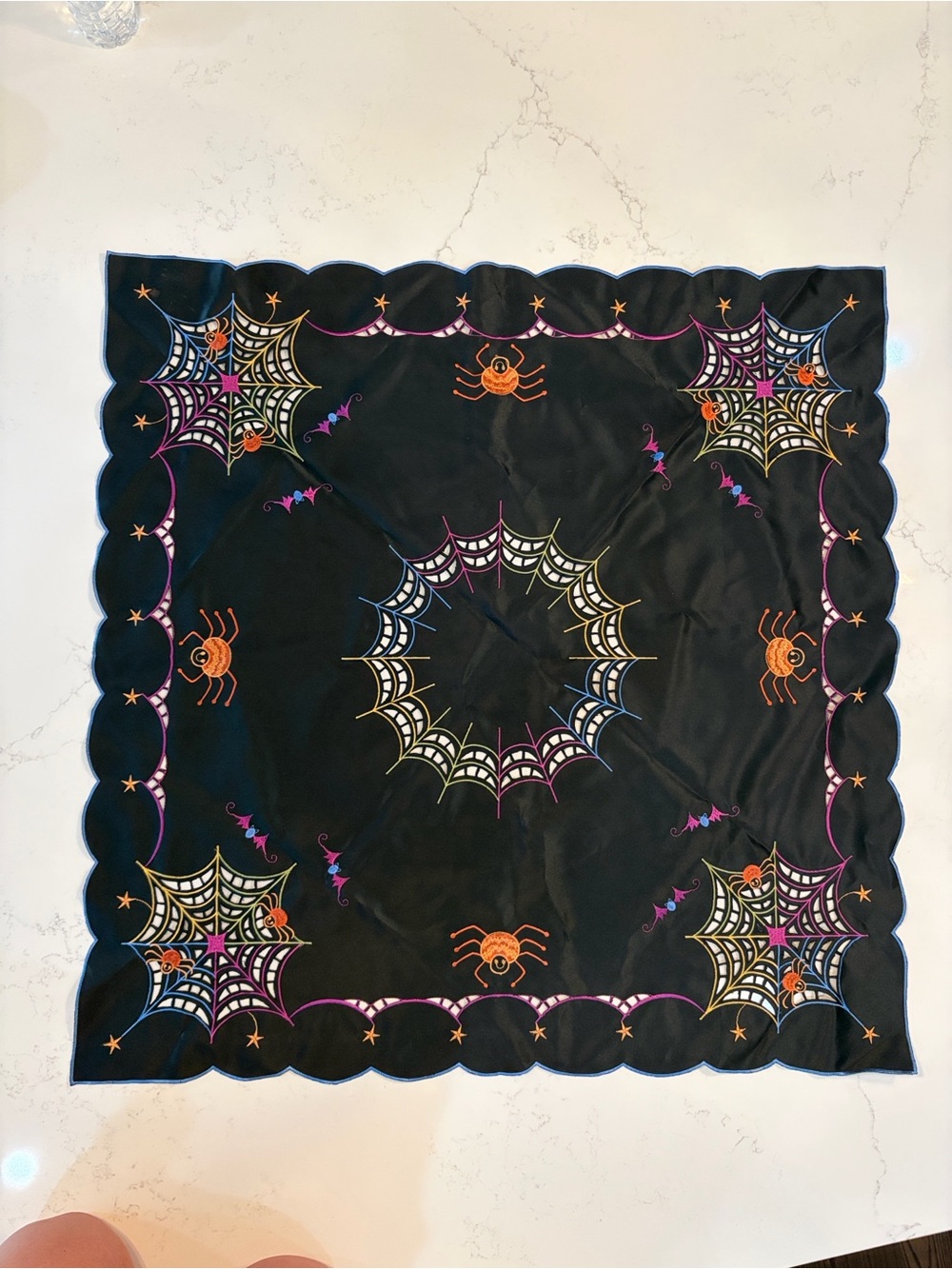 Halloween Spiderweb Decorative Table Topper